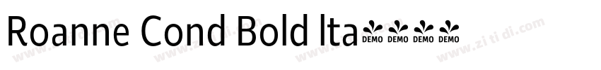 Roanne Cond Bold lta字体转换